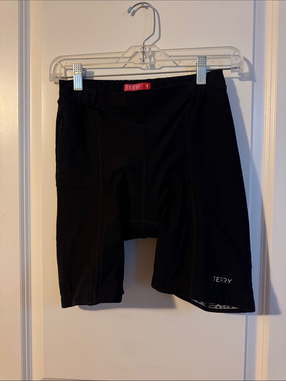 TERRY Precision Bicycle tight padded biker Womens shorts black M